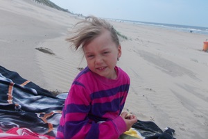 Ida am Strand von Zandvoort